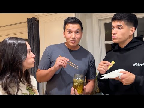 TASTE TESTING PICKLES FROM MY GARDEN!