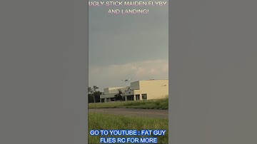 UGLY STICK MAIDEN FLYBY AND LANDING! by Fat Guy Flies RC #aviation #rc #jet