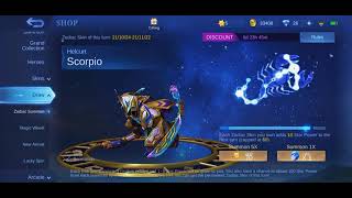 Mlbb Helcurt Scorpio Zodiac Skin