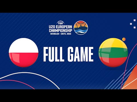 Poland v Lithuania | Full Basketball Game | FIBA U20 European Championship 2023
