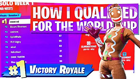 HOW I QUALIFIED FOR THE FORTNITE WORLD CUP ($50000)