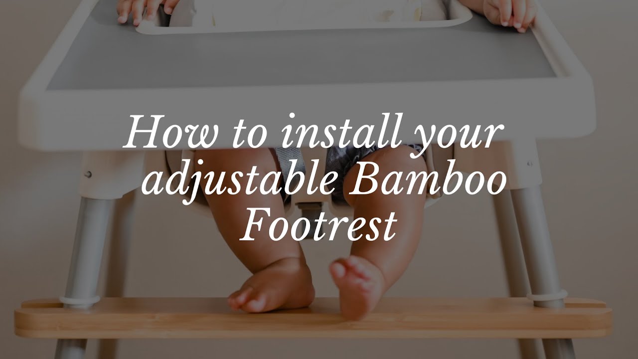 Adjustable Bamboo Footrest for Ikea Antilop High Chair 