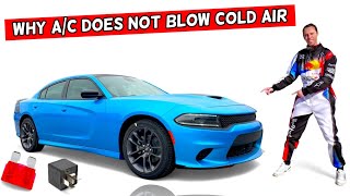 WHY AC AIR CONDITIONER DOES NOT BLOW COLD COOL AIR DODGE CHARGER 2014 2015 2016 2017 2018 2019 2020