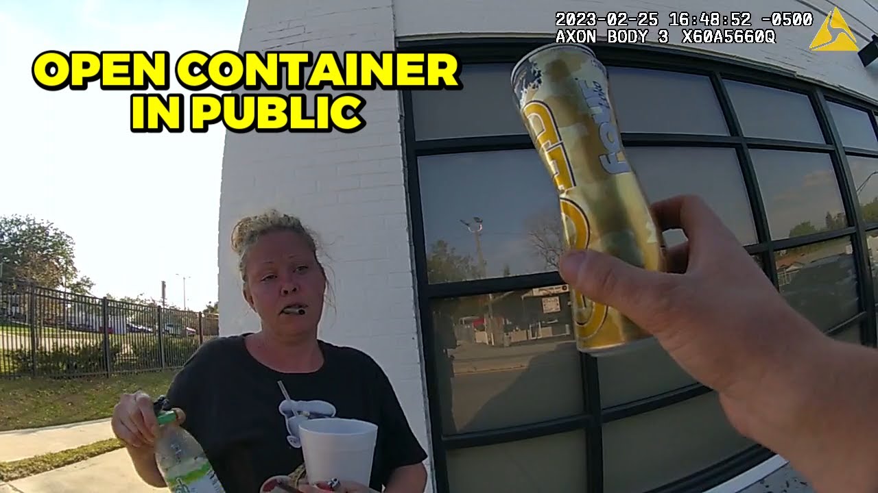 Busted for Open Container - Lakeland, Florida - February 25, 2023