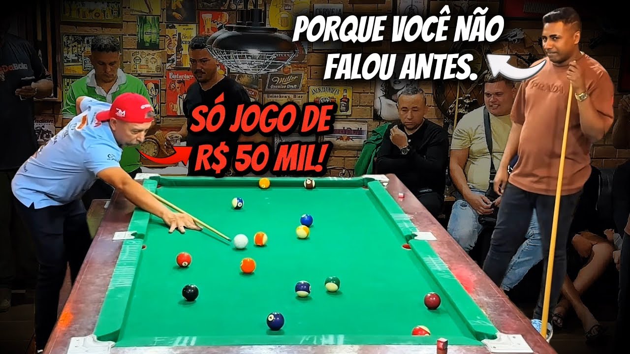 O JOGO MAIS CARO E POLÊMICO DA NOITE - BAIANINHO DE MAUA X MAYCON - #baianinhodemauá #sinuca