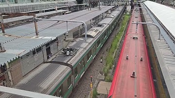 JR E233-7000 Series 115 leading Saikyo Line at Shinjuku Station Japan 8/6/2024 #train