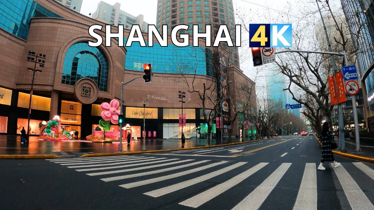 Shanghai 4K | Rainy Night Driving Downtown | China’s Most Developed City