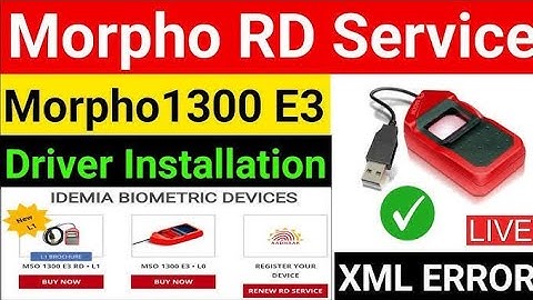 Morpho L1 Error 730 Capture Failed || Update Firmware issue resolve Device Working Now