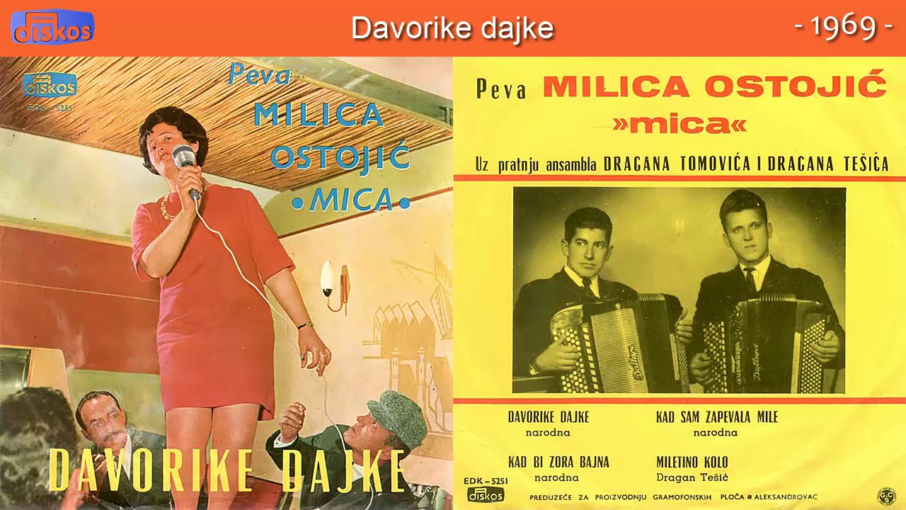 Mica Ostojic - Davorike dajke - (Audio 1969)