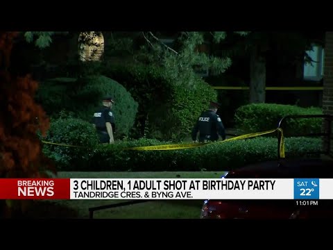 3 children, 1 man shot at birthday party in Rexdale