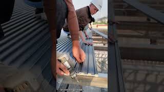 Steel structure roof construction #Professional matters #workout #steel #shorts #shortsfeed