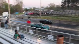 Corvette Z06 vs Z28 Camaro Drag Race