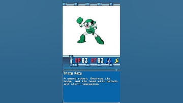 Megaman 1 Database  Lore: Crazy Razy