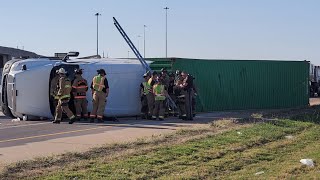 Authorities Responding To Semitruck Rollover On Northbound I-44