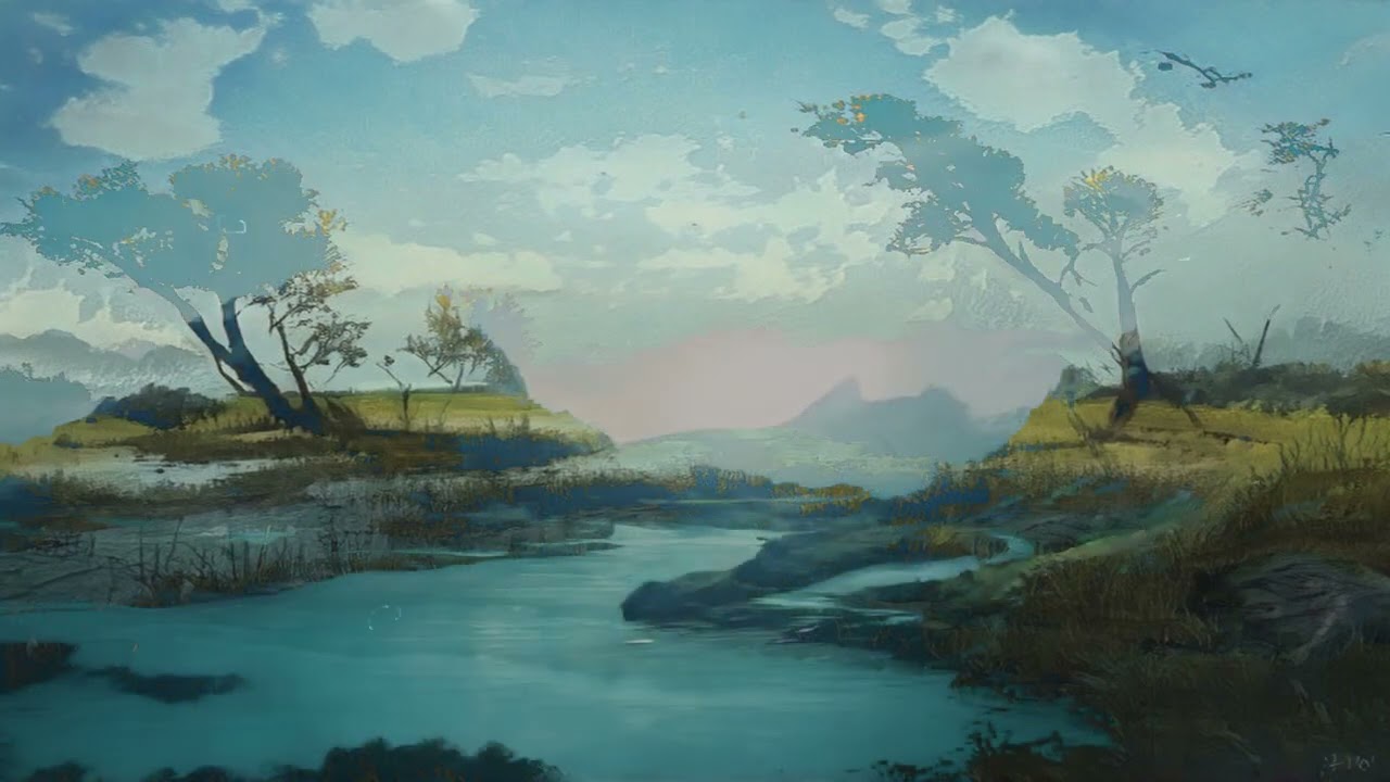 Dessarin River Valley | 1 Hour of River Sounds to Role Play to | DnD