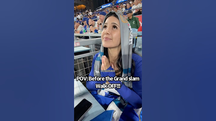 POV: before the Grand Slam Walk-Off! #foryou #grandslam #dodgerstadium #worldseries #viralshorts