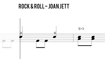 How to play - Rock & Roll - Joan Jett - BEGINNER 🥁