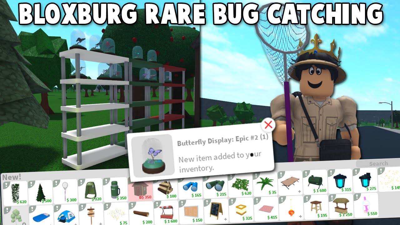 CATCHING RARE BUGS AND SMALL ITEM UPDATE in BLOXBURG HARD MODE (Part 52 ...