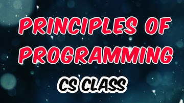 Principles of Programming on CS Class in Hindi by Neeraj