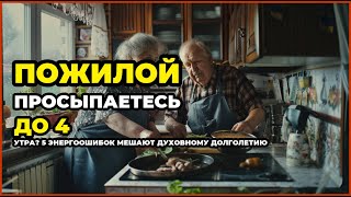 Пожилой просыпаетесь до 4 утра? 5 энергоошибок мешают духовному долголетию