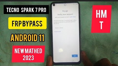 Tecno Spark 7 Pro FRP Bypass Android 11 | Tecno (KF8) Google Account Bypass | Without Pc | New Trick