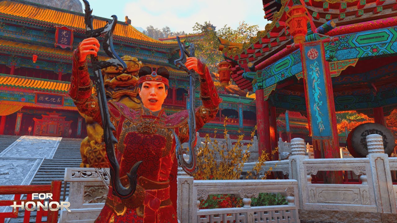 ВЫИГРЫШ В ЭТОЙ ИГРЕ С ДВУМЯ БОТСАМИ Играя за Нуксию и Завоевателя в режиме 2V4 Duo Q - [For Honor...