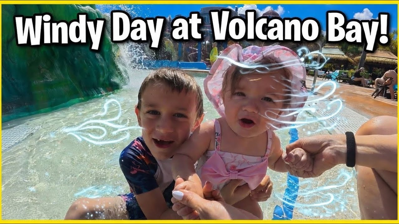 Windy Day at Universal’s Volcano Bay 🥶