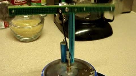 Stirling motor running on ice.