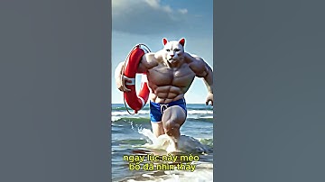 😈🧜🏻‍♀️Bố mèo một mình chiến đấu với quái vật, giải cứu nàng tiên cá và mèo con🙀💥 #ai #story #catsho