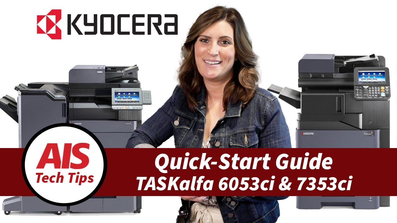Kyocera Taskalfa 6053ci 7353ci Quick Start Guide Youtube
