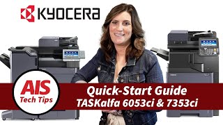Kyocera TASKalfa 6053ci \& 7353ci Quick Start Guide