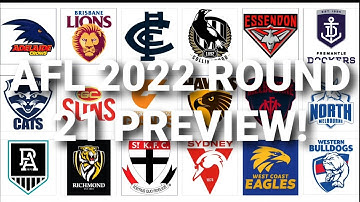AFL 2022 Round 21 Preview!