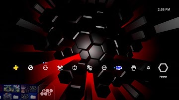 Red Mind Alien Abstract - Dynamic Theme - PS4