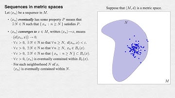 2 - Sequences in metric spaces