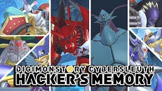 Digimon Story : Cyber Sleuth Hacker's Memory All Ultra/Mega Digimon Special Attacks & Victory Poses!