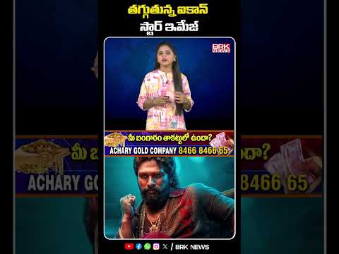 మట్టిలో కలిసిపోతున్న ఐకాన్ స్టార్ ఇమేజ్ | shorts ytshorts iconstaralluarjun pushpa2 @brknews.