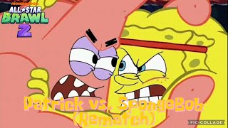Nickelodeon All-Star Brawl 2: Patrick vs. SpongeBob (Rematch)
3 years ago, The yellow sponge had won the match against the star fish.
And now, its time for the epic battle of pink star fish against the yellow sponge... for the rematch! Enjoy!
I own nothing. All rights go to Nickelodeon and GameMill Entertainment. Nickelodeon All-Star Brawl 2: Patrick vs. SpongeBob (Rematch)
