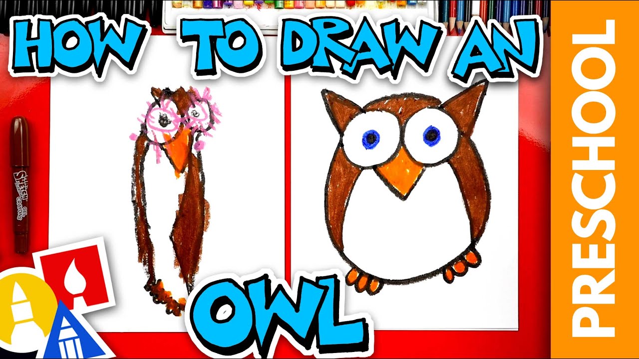 Flow Drawing: How to Draw an Owl - Arty Crafty Kids