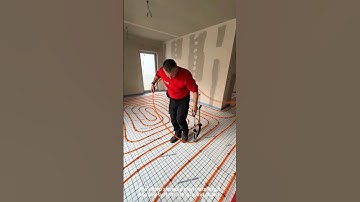 Floor heating system installation process- Good tools and machinery can increase work efficiency
