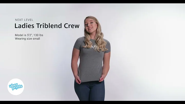 Ladies Triblend Crew by Next Level - Review Clip | Custom Printed at UberPrints