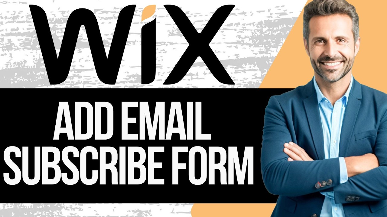 How To Add Wix Email Subscribe Form - YouTube