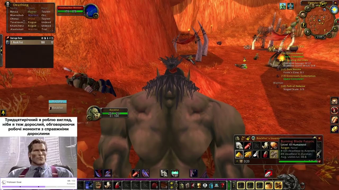 Solo Fizzle Darkclaw as a fist fighting warrior on Classic Hardcore Anniversary.