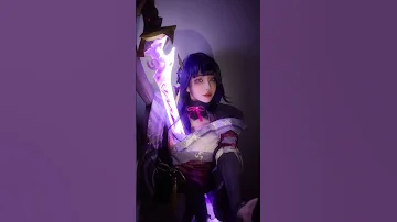 Beautiful Cosplay Of Genshin Impact Raiden Ei らいでんえい 라이덴 에이 王墨绫子 Beauty Shorts Tiktok Douyin 