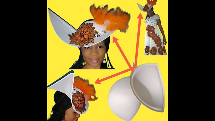 DIY How to make a love-shape fascinator with bra cups||Ahviworld