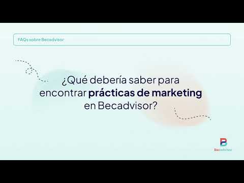 Prácticas de Marketing | Becadvisor - video from Becadvisor
