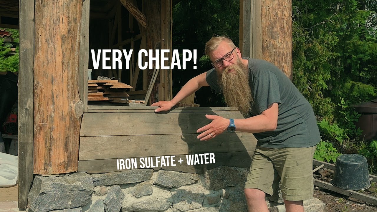 How to age wood to natural grey color YouTube