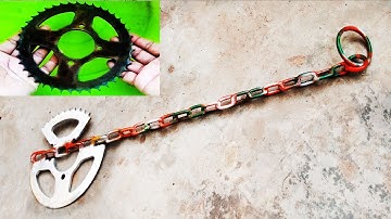 Making Axe with Old and rusty motorcycle Part And very rusty chain A beautiful axe make