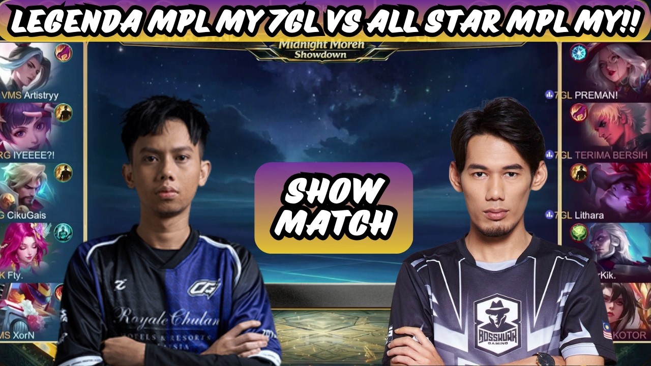 CIKU ROGER VS XK PENJAHAT GUSION!! LEGENDA MPL MY 7GL VS ALL STAR MPL ...