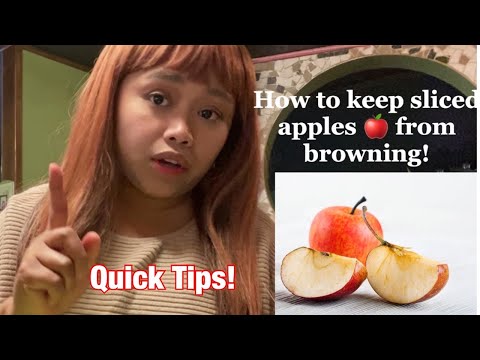 How to keep sliced apples from browning!