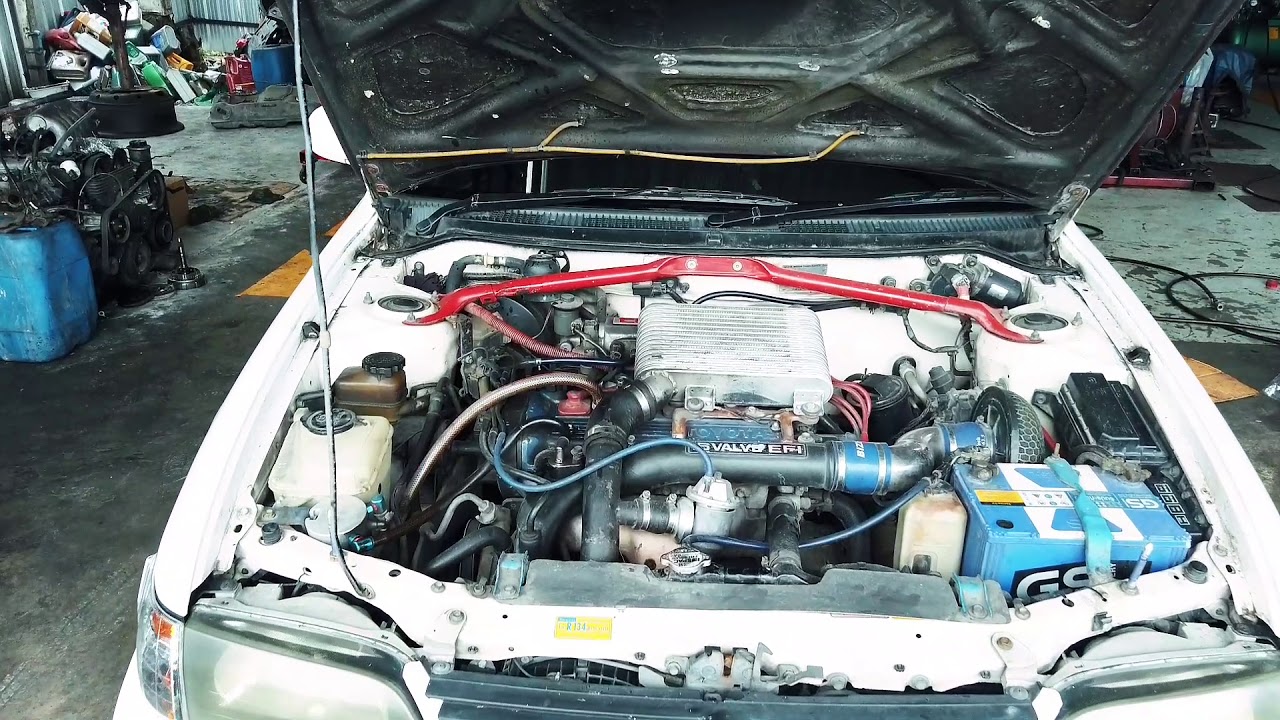 Toyota ee101 4e-fte อาการเครื่องยนต์หลวม - YouTube